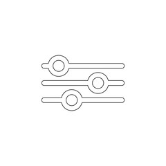 Aufkleber - audio mixer icon. Element of web for mobile concept and web apps icon. Outline, thin line icon for website design and development, app development