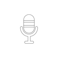 Aufkleber - microphone icon. Element of web for mobile concept and web apps icon. Outline, thin line icon for website design and development, app development