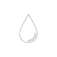 Aufkleber - a drop icon. Element of web for mobile concept and web apps icon. Outline, thin line icon for website design and development, app development
