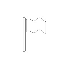 Aufkleber - flag icon. Element of web for mobile concept and web apps icon. Outline, thin line icon for website design and development, app development