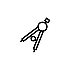Poster - Dividers, tool icon. Element of Education icon. Thin line icon