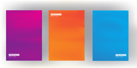 Wall Mural - Bright gradient abstract pattern background cover design with trendy vibrant and vivid color template