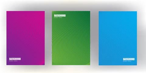 Wall Mural - Bright gradient abstract pattern background cover design with trendy vibrant and vivid color template
