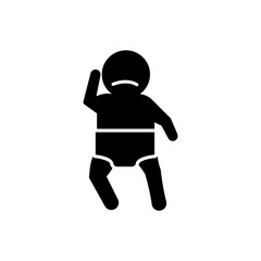 Wall Mural - Baby, limpness, weak icon. Element of baby icon