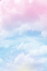 Wall Mural - Cloud background with a pastel colour