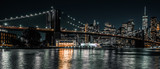 Fototapeta Nowy Jork - Brooklyn Bridge with downtown Manhattan