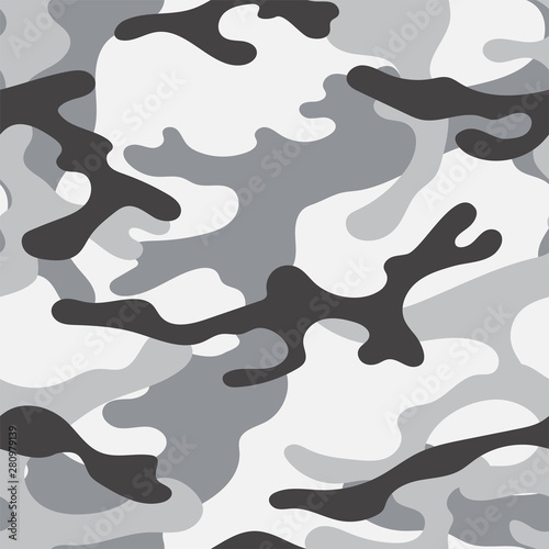 Fotomural Military camouflage seamless pattern