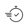 © Yeliena - Chronometer icon isolated on white background. Vector illustration.