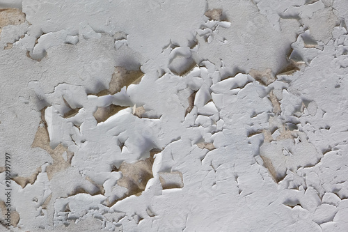 Flaky White Paint Peeling Off A Ceiling Background Buy
