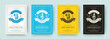 © provectors - Oktoberfest flyers or posters retro typography vector templates design invitations beer festival celebration.