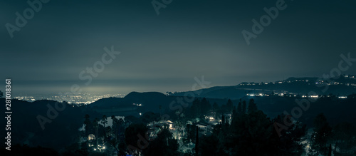 Fotografía hollywood hills and surrounding landscape near los angeles