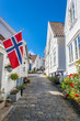 Gasse in der Altstadt von Stavanger (Norwegen)