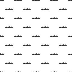 Poster - Equalizer vibration pattern seamless vector repeat geometric for any web design