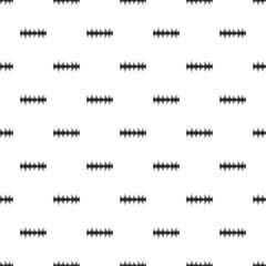 Poster - Equalizer melody pattern seamless vector repeat geometric for any web design