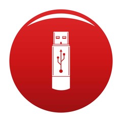 Poster - portable flash drive icon. simple illustration of portable flash drive vector icon for any design re
