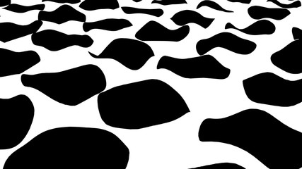 Poster - Optical illusion waves. Wave Gradient halftone. Abstract dotted stippling. Vector illustration.