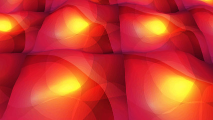 Poster - Gradient wave. 3D wavy background with dynamic effect. Vector illustration.