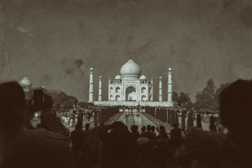 view of taj mahal, india, 2019