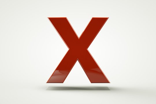 3d letter collection.letter X