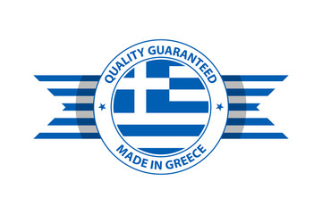 Made in Greece quality stamp. Vector illustration