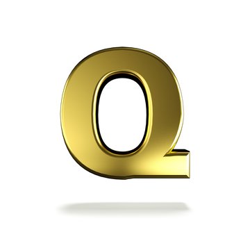 3d letter collection with white background