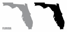 Florida Silhouette Maps