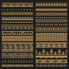 Wall Mural - borders set. baroque and classical style