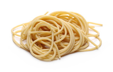 Spaghetti, pasta isolated on white background 