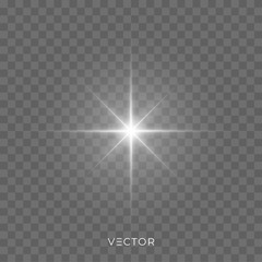 light shine, star flash sparkles, vector sunlight lens flare effect. magic light glow sparks, christ