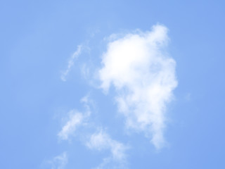 white clouds and sky