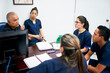 © Per Swantesson/Stocksy - Doctor explaining medical procedures to students