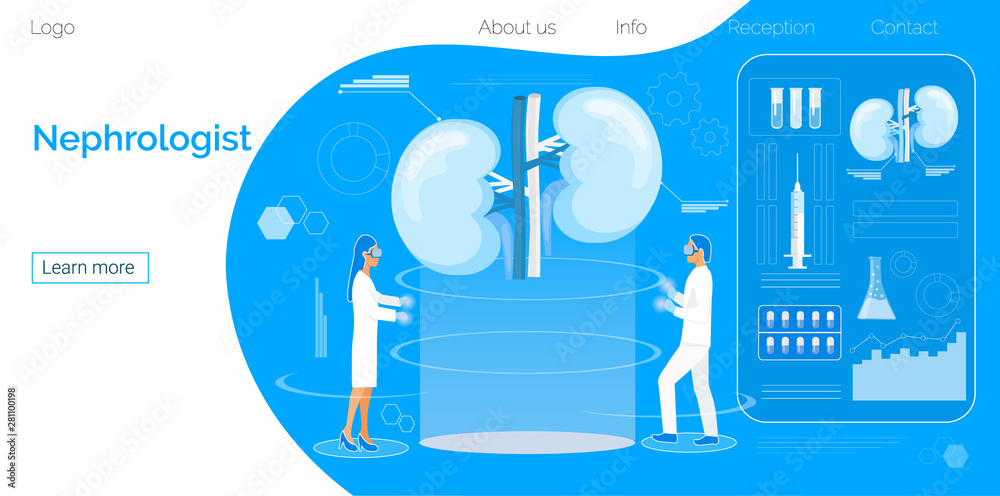 Concept of pyelonephritis and kidney stones, cystitis, urolithiasis ...