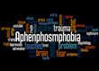 © kalpis - Aphenphosmphobia fear of being touched word cloud concept 3