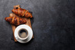Coffee and croissant
