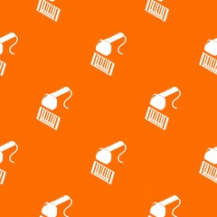 Poster - Market code scanner pattern vector orange for any web design best