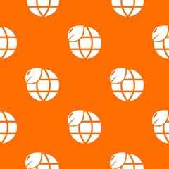 Poster - Ecology earth globe pattern vector orange for any web design best