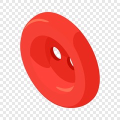 Poster - red button shirt icon. isometric illustration of red button shirt vector icon for web
