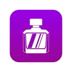 Sticker - Jar of perfume icon digital purple for any design isolated on white vector illustration
