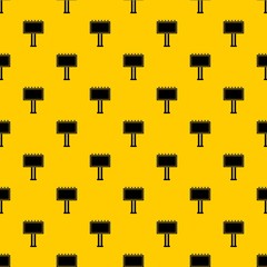 Poster - Advertising billboard pattern seamless vector repeat geometric yellow for any design