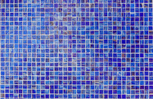 Horizontal Blue Tile Wall Background.
