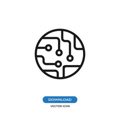 Fototapete - Circuit Board icon isolated on white background. Circuit Board icon in trendy design style. Circuit Board vector icon modern and simple flat symbol for web site, mobile app, UI.