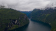 © Сергій Вовк - Geiranger fjord, Beautiful Nature Norway. It is a 15-kilometre (9.3 mi) long branch off of the Sunnylvsfjorden, which is a branch off of the Storfjorden (Great Fjord).