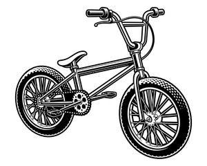 Vector illustration of a  bmx bicycle