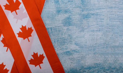 Happy Victoria Day Canadian flags rustic background