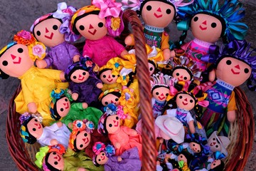 dolls in shop