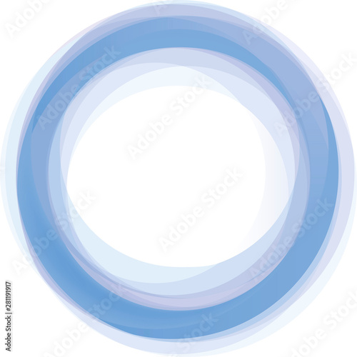 Background texture of blue soft circle with copy space. Textured.