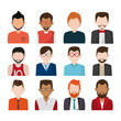 © Jemastock - Set of people faceless characters icons