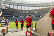 © wavebreak3 - Male rugby players returning the dressing room after the match