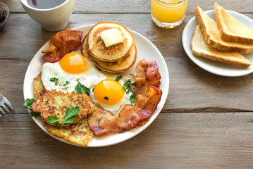 Wall Mural - Full American Breakfast