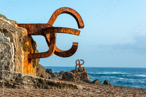 The Comb of the Wind in Donostia-San Sebastian, Spain Fototapet